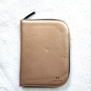 Halston Gold Jewelry Travel Case
